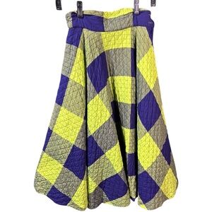 Vintage Meena of California Quilted A-Line Skirt